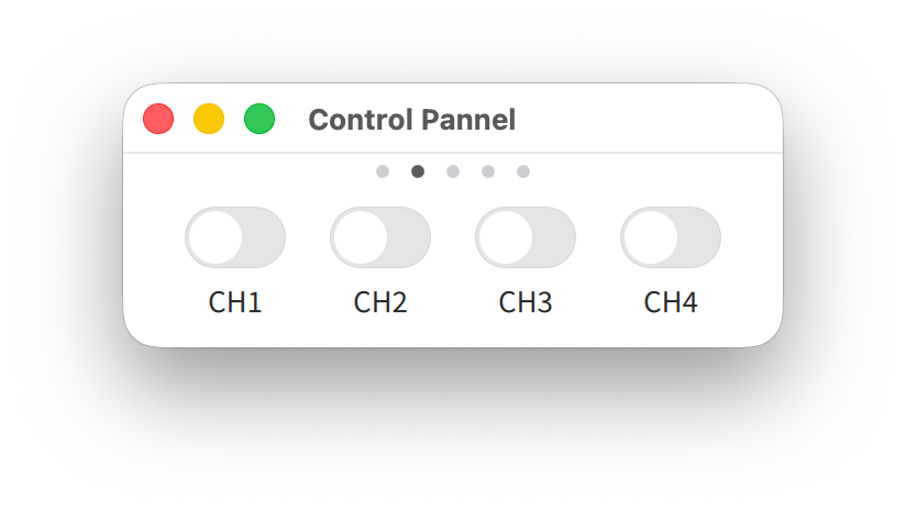 图 8-2 Control Pannel 控制页面